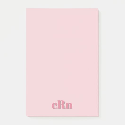 Einfach Minimal Professionell Rosa & Rot Weiblich Post-it Klebezettel (Vorderseite)