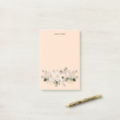 Einfach Minimal Sauber Einfache Wasserfarbe-Floral Post-it Klebezettel (Auf Schreibtisch)
