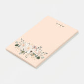 Einfach Minimal Sauber Einfache Wasserfarbe-Floral Post-it Klebezettel (angewinkelt)