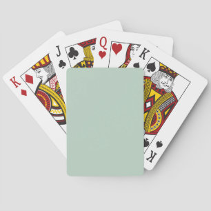 einfach minimal solide Farbe custom grün grau Boho Spielkarten