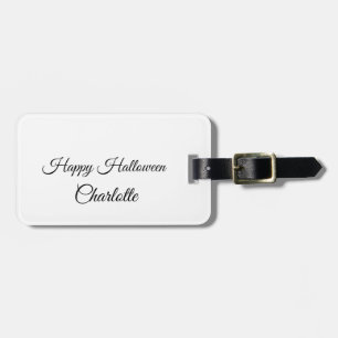 EINFACH MINIMAL.SÜß NAME BABY frohes Halloween Gepäckanhänger
