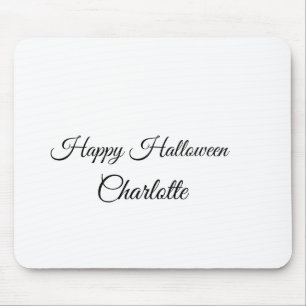 EINFACH MINIMAL.SÜß NAME BABY frohes Halloween Mousepad