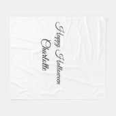 EINFACH MINIMAL.SÜSSE HINZUFÜGEN NAME BABY Happy H Fleecedecke (Vorderseite (Horizontal))