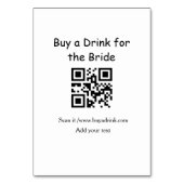 Einfach minimale Bachelorette kaufen eine Brautget Tischnummer (Rückseite)