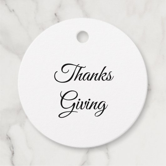 Einfach minimale Eleganz dank Geschenk-Tag Geschenkanhänger (Vorderseite)