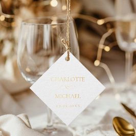 Einfach, minimale Folie Geschenkanhänger