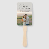 Einfach minimale Foto-Hochzeit Fächer (Vorderseite)