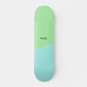 EINFACH MINIMALE GRÜNE HINZUFÜGEN SIE IHREN NAMEN SKATEBOARD
