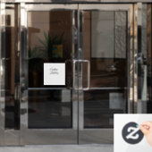 Einfach minimale Hinzufügen Sie Ihren Namen Text P Fensteraufkleber (Büro Tür)