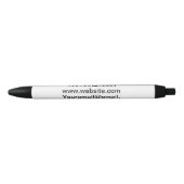 Einfach minimale Hinzufügen Sie Ihren Namen Text P Kugelschreiber (Vorderseite)