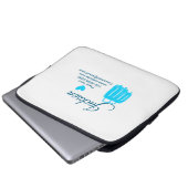 Einfach minimale Hinzufügen Sie Ihren Namen Text P Laptopschutzhülle (Vorne Knopf)