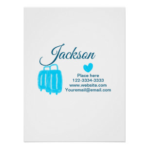 Einfach minimale Hinzufügen Sie Ihren Namen Text P Poster