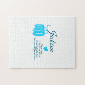 Einfach minimale Hinzufügen Sie Ihren Namen Text P Puzzle (Horizontal)