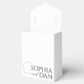 Einfach minimale Hochzeit Geschenkschachtel (Geöffnet)