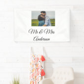 Einfach minimale mr und mrs fügen Sie Ihren Namen Banner (Insitu)