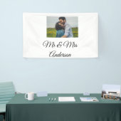 Einfach minimale mr und mrs fügen Sie Ihren Namen Banner (Messeveranstaltung)
