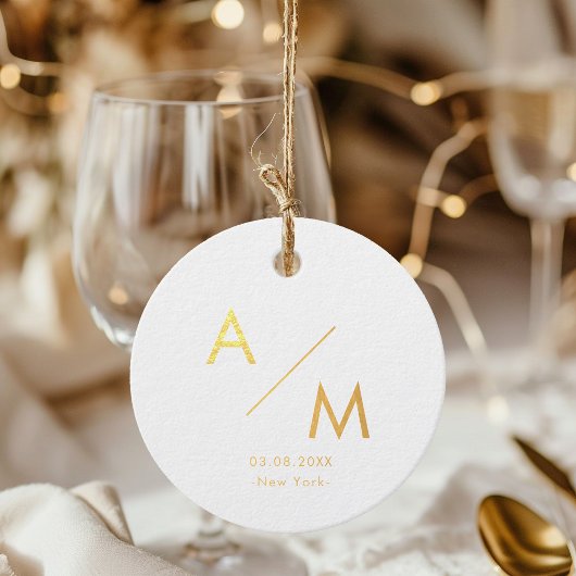 Einfach, minimale Präferenzmarken für Folien Geschenkanhänger