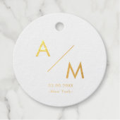 Einfach, minimale Präferenzmarken für Folien Geschenkanhänger (Vorderseite)