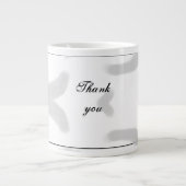 Einfach minimalelegant Dank eleganter, individuell Jumbo-Tasse (Vorderseite)