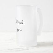 Einfach minimalelegant Dank eleganter, individuell Mattglas Bierglas (VorderseiteRechts)