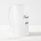 Einfach minimalelegant Dank eleganter, individuell Mattglas Bierglas (Vorderseite Links)