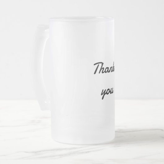 Einfach minimalelegant Dank eleganter, individuell Mattglas Bierglas (Vorderseite Links)