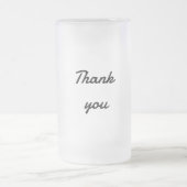 Einfach minimalelegant Dank eleganter, individuell Mattglas Bierglas (Mittel)