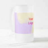 Einfach minimalelegant Dank eleganter, individuell Mattglas Bierglas (Vorderseite Links)