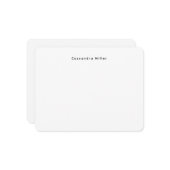 Einfach minimaler Beruflich Mitteilungskarte (Vorderseite/Rückseite Beispiel)