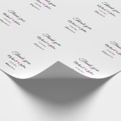 Einfach minimaler Dank Pärchen Herzchen Glitzer ne Geschenkpapier (Ecke)