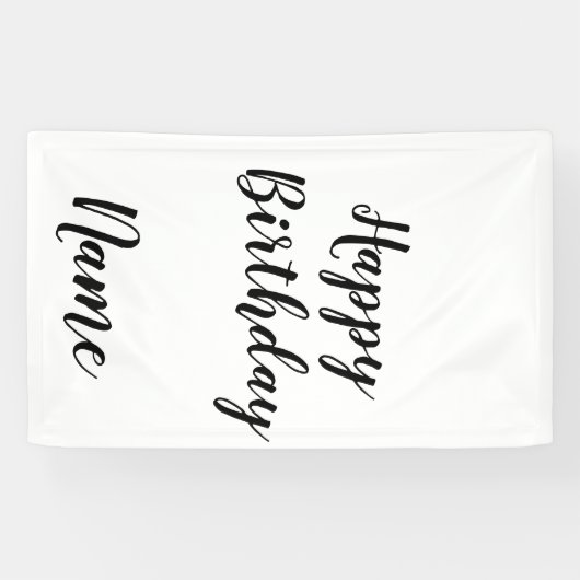 einfach minimaler Geburtstag hinzufügen  Banner (Horizontal)