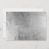 Einfach-minimaler Silber-Script-Schriftart Save th Save The Date (Rückseite)