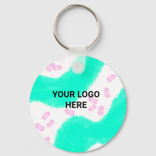 EINFACH MINIMALER TEXTSTIL GESCHENK grün Wasserfar Schlüsselanhänger