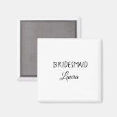 Einfach minimaler Zusatz Name Braut Geschenk Jahr Magnet (Vorderseite/Rückseite)