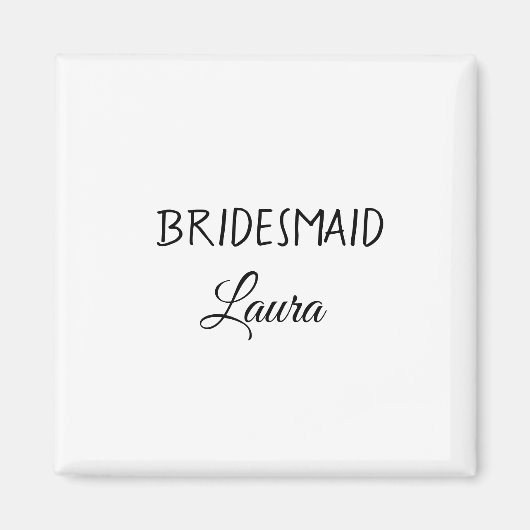 Einfach minimaler Zusatz Name Braut Geschenk Jahr Magnet (Vorne)