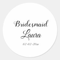 Einfach minimaler Zusatz Name Braut Geschenk Jahr