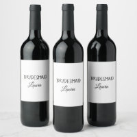 Einfach minimaler Zusatz Name Braut Geschenk Jahr