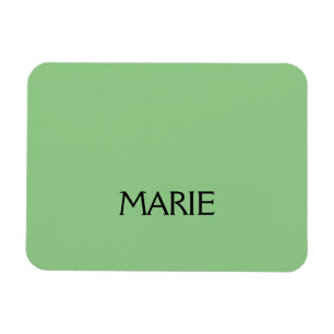 EINFACH MINIMALES GRÜN FÜGE DEINEN NAMEN TEXT GESC MAGNET