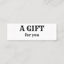 Einfach minimales Hinzufügen Ihrer Namen Text-Adre Mini Visitenkarte