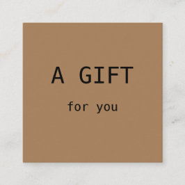 Einfach minimales Hinzufügen Ihrer Namen Text-Adre Quadratische Visitenkarte