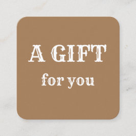 Einfach minimales Hinzufügen Ihrer Namen Text-Adre Quadratische Visitenkarte