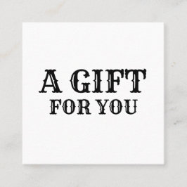 Einfach minimales Hinzufügen Ihrer Namen Text-Adre Quadratische Visitenkarte