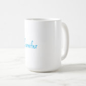 Einfach minimalist professionell lässige Handschri Kaffeetasse (VorderseiteRechts)