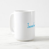 Einfach minimalist professionell lässige Handschri Kaffeetasse (Vorderseite Links)