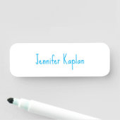 Einfach minimalist professionell lässige Handschri Namensschild (Beispiel)