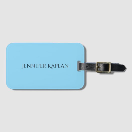 Einfach minimalist professionell modern gepäckanhänger (Vorderseite (Horizontal))