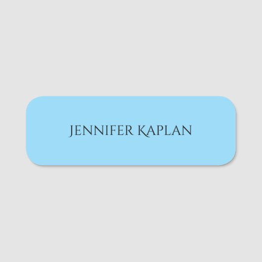 Einfach minimalist professionell modern namensschild (Vorderseite)