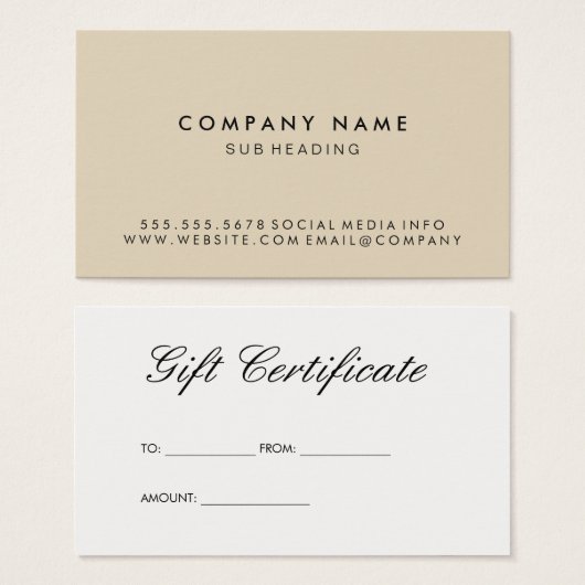 Einfach Minimalistisch (Vorne & Hinten)