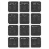 Einfach Minimalistisch 2025 Kalendermonat Aufkleber (Vorderseite)