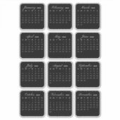 Einfach Minimalistisch 2025 Kalendermonat Aufkleber (Vorderseite)